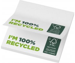 Karteczki samoprzylepne z recyklingu o wymiarach 75 x 75 mm Sticky-Mate® 21286